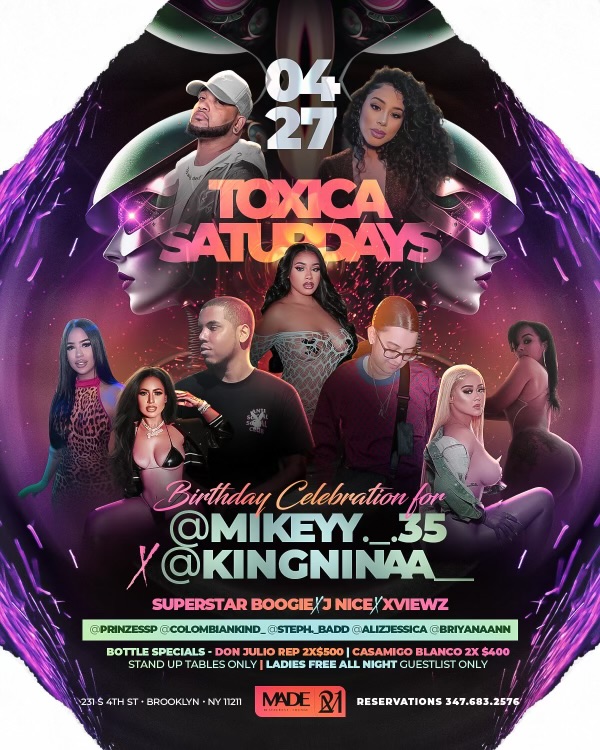 Toxica Saturdays – Birthday Bash Extravaganza